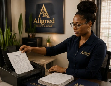 Professional print and scan document support
